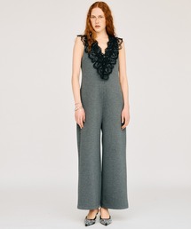 PRANK PROJECT（プランクプロジェクト）の「【2026Summer Pre-Order】ディープVネックレースオールインワン / Deep V-Neck Lace All-In-One（つなぎ/オールインワン）」