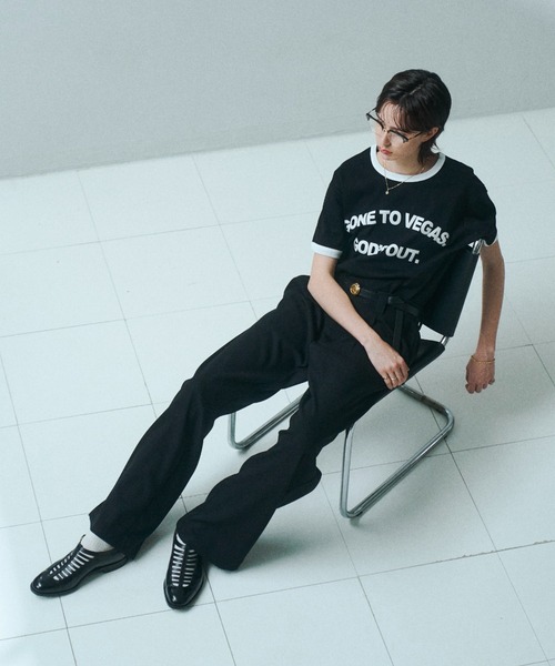 soerte(ソエルテ)の「Contemporary Compact Ringer Tee / コンテンポラリーコンパクトリンガーT(Tシャツ/カットソー・メンズ・ブラック/ブルー/ホワイト・2/1/3)」の9枚目の写真