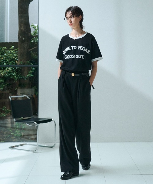 soerte(ソエルテ)の「Contemporary Compact Ringer Tee / コンテンポラリーコンパクトリンガーT(Tシャツ/カットソー・メンズ・ブラック/ブルー/ホワイト・2/1/3)」の19枚目の写真