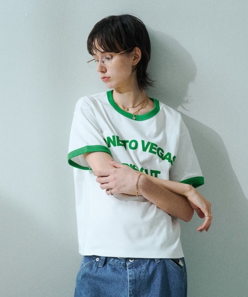 soerte(ソエルテ)の「Contemporary Compact Ringer Tee / コンテンポラリーコンパクトリンガーT(Tシャツ/カットソー・メンズ・ブラック/ブルー/ホワイト・2/1/3)」の4枚目の写真