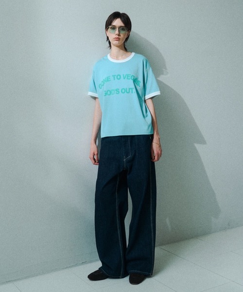 soerte(ソエルテ)の「Contemporary Compact Ringer Tee / コンテンポラリーコンパクトリンガーT(Tシャツ/カットソー・メンズ・ブラック/ブルー/ホワイト・2/1/3)」の10枚目の写真