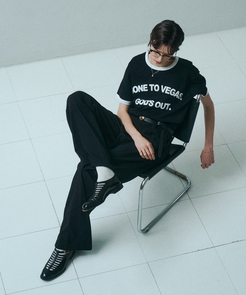 soerte(ソエルテ)の「Contemporary Compact Ringer Tee / コンテンポラリーコンパクトリンガーT(Tシャツ/カットソー・メンズ・ブラック/ブルー/ホワイト・2/1/3)」の18枚目の写真