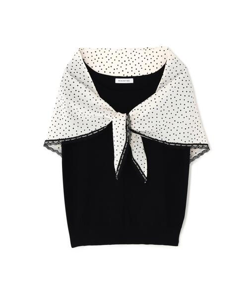 NATURAL BEAUTY BASIC(ナチュラルビューティーベーシック)の「ドットスカーフ付ニット(ニット/セーター・レディース・オフホワイト/ブラック/イエロー・フリ-)」の17枚目の写真