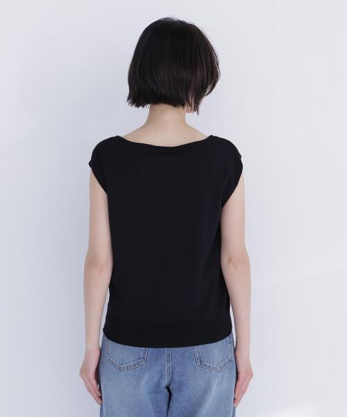 NATURAL BEAUTY BASIC（ナチュラルビューティーベーシック）の「ドットスカーフ付ニット（ニット/セーター・レディース・オフホワイト/ブラック/イエロー・ﾌﾘ-）」の9枚目の写真