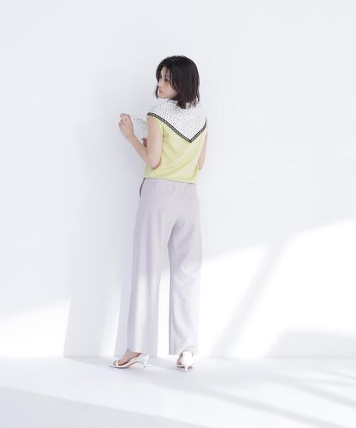 NATURAL BEAUTY BASIC(ナチュラルビューティーベーシック)の「ドットスカーフ付ニット(ニット/セーター・レディース・オフホワイト/ブラック/イエロー・フリ-)」の13枚目の写真