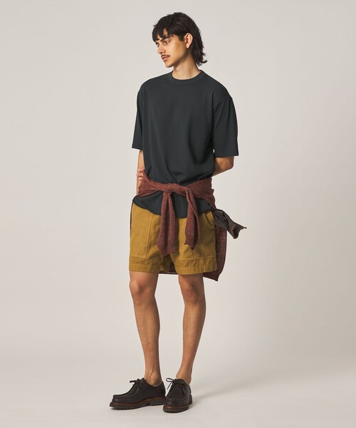 Steven Alan(スティーブンアラン)の「<Steven Alan> アイレットメッシュ クルーネック Tシャツ(Tシャツ/カットソー・メンズ・ホワイト/ダークグレー・XL/L/M/S)」の9枚目の写真