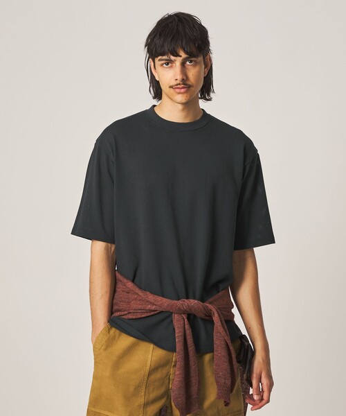 Steven Alan(スティーブンアラン)の「<Steven Alan> アイレットメッシュ クルーネック Tシャツ(Tシャツ/カットソー・メンズ・ホワイト/ダークグレー・XL/L/M/S)」の10枚目の写真