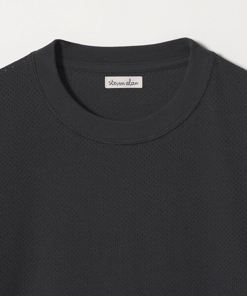 Steven Alan(スティーブンアラン)の「<Steven Alan> アイレットメッシュ クルーネック Tシャツ(Tシャツ/カットソー・メンズ・ホワイト/ダークグレー・XL/L/M/S)」の22枚目の写真