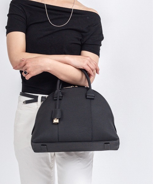 Rivel(リヴェル)の「【Maison de Z】本革 2WAY レザーハンドバッグ ショルダーバッグ(ショルダーバッグ・レディース・ブラック/ブラウン・FREE)」の5枚目の写真