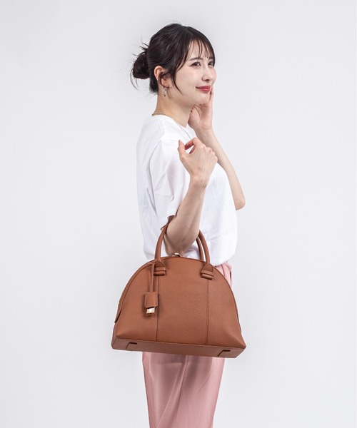 Rivel(リヴェル)の「【Maison de Z】本革 2WAY レザーハンドバッグ ショルダーバッグ(ショルダーバッグ・レディース・ブラック/ブラウン・FREE)」の17枚目の写真