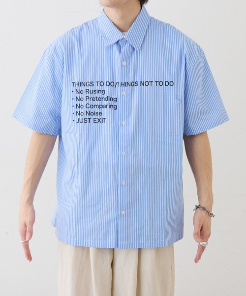 CIAOPANIC TYPY(チャオパニックティピー)の「【UNISEX】アソート柄プリントシャツ(シャツ/ブラウス・メンズ・ホワイト/ホワイト系その他/ブルー・MEDIUM/LARGE)」の10枚目の写真
