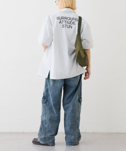 CIAOPANIC TYPY（チャオパニックティピー）の「【UNISEX】アソート柄プリントシャツ（シャツ/ブラウス・メンズ・ホワイト/ホワイト系その他/ブルー・MEDIUM/LARGE）」の18枚目の写真