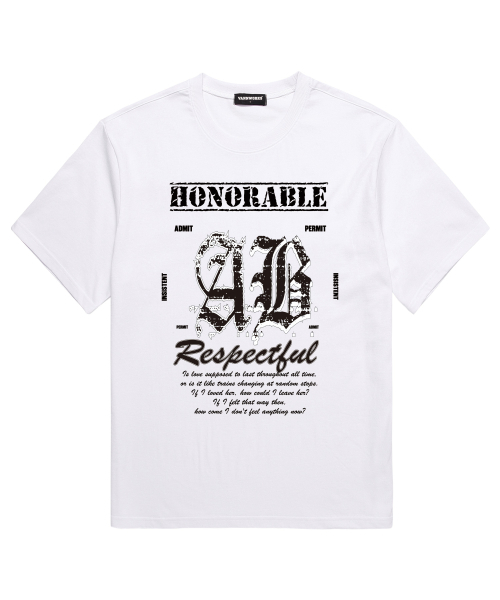 VANNWORKS(バンワークス)の「ABO 半袖Tシャツ (VS0228) AB_ホワイト(Tシャツ/カットソー・メンズ・その他・SMALL/MEDIUM/LARGE/X-LARGE/XX-LARGE)」の1枚目の写真