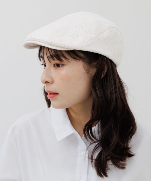 RETRO GIRL（レトロガール）の「ラインストーンハンチング（ハンチング/ベレー帽・レディース・ブラック/オフホワイト・ONE SIZE）」の19枚目の写真
