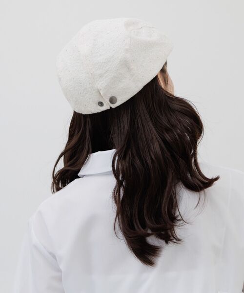 RETRO GIRL（レトロガール）の「ラインストーンハンチング（ハンチング/ベレー帽・レディース・ブラック/オフホワイト・ONE SIZE）」の18枚目の写真