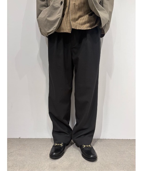 ESTNATION（エストネーション）の「ESTNATION / ストレッチサッカー イージースラックス（スラックス・メンズ・チャコールグレー/ベージュ・LARGE/MEDIUM）」の9枚目の写真