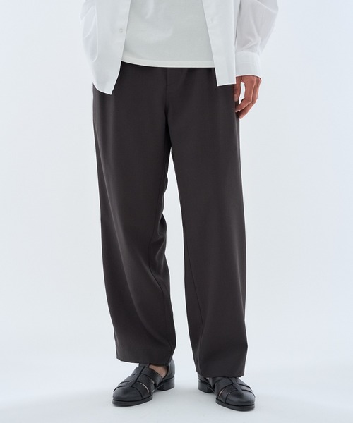 ESTNATION（エストネーション）の「ESTNATION / ストレッチサッカー イージースラックス（スラックス・メンズ・チャコールグレー/ベージュ・LARGE/MEDIUM）」の10枚目の写真