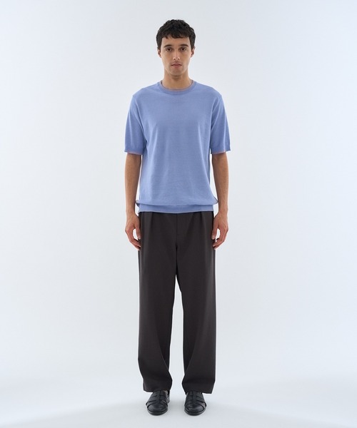 ESTNATION（エストネーション）の「ESTNATION / ストレッチサッカー イージースラックス（スラックス・メンズ・チャコールグレー/ベージュ・LARGE/MEDIUM）」の20枚目の写真