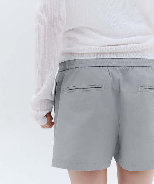 MUSINSA STANDARD WOMAN（ムシンサスタンダードウーマン）の「ウィメンズコットンバンディングショーツ[ライトグレー]（その他パンツ・レディース・その他・24/26/28/30）」の6枚目の写真