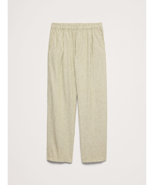 Banana Republic(バナナリパブリック)の「リラックス リネン コットン プリーツ プルオンパンツ(その他パンツ・メンズ・グリーン/ネイビー・S/M/L/XL)」の9枚目の写真