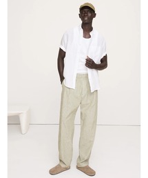 Banana Republic | リラックス リネン コットン プリーツ プルオンパンツ(その他パンツ)