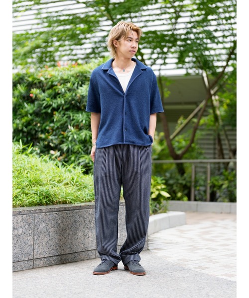 Banana Republic(バナナリパブリック)の「リラックス リネン コットン プリーツ プルオンパンツ(その他パンツ・メンズ・グリーン/ネイビー・S/M/L/XL)」の5枚目の写真