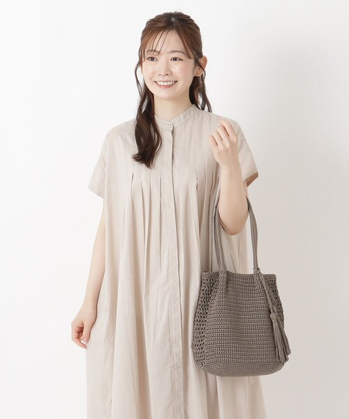 one'sterrace(ワンズテラス)の「SE コード編み タッセルトート(トートバッグ・レディース・シルバー系8/ブラック系8/ベージュ系その他7・99)」の15枚目の写真