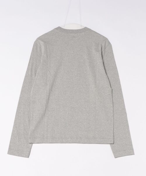 AMI Alexandre Mattiussi（アミアレクサンドルマテュッシ）の「【AMI PARIS】アミ パリス Small Heart Long Sleeve ワンポイント ロゴ ロンT/ UTS205-726（Tシャツ/カットソー・レディース・ホワイト/ブラック/グレー・LARGE/MEDIUM/SMALL/X-LARGE）」の6枚目の写真