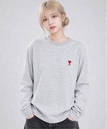 AMI Alexandre Mattiussi（アミアレクサンドルマテュッシ）の「【AMI PARIS】アミ パリス Small Heart Long Sleeve ワンポイント ロゴ ロンT/ UTS205-726（Tシャツ/カットソー）」