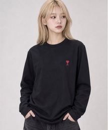 【AMI PARIS】アミ パリス Small Heart Long Sleeve ワンポイント ロゴ ロンT/ UTS205-726