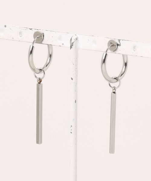 LUGG NAGG（ラグナグ）の「【456680】スティックフープイヤリング(RZ)（イヤリング・レディース・シルバー/ブラック・FREE）」の9枚目の写真