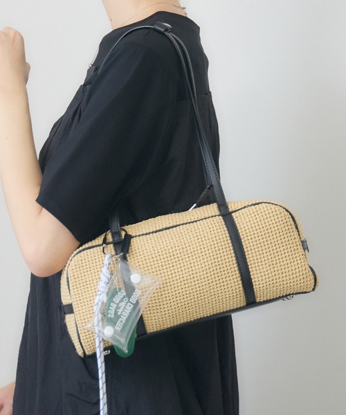 story.(ストーリー)の「【story.】ロングハンドルミニボストンバッグ(ボストンバッグ・レディース・ライトベージュ/ブラウン・MEDIUM)」の6枚目の写真