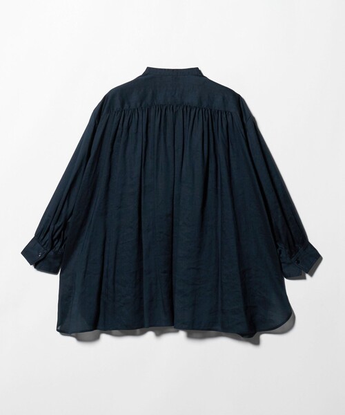 UNITED ARROWS(ユナイテッドアローズ)の「ラミー バンドカラー シャツ ‐ウォッシャブル‐(シャツ/ブラウス・レディース・イエロー/ネイビー・FREE)」の11枚目の写真