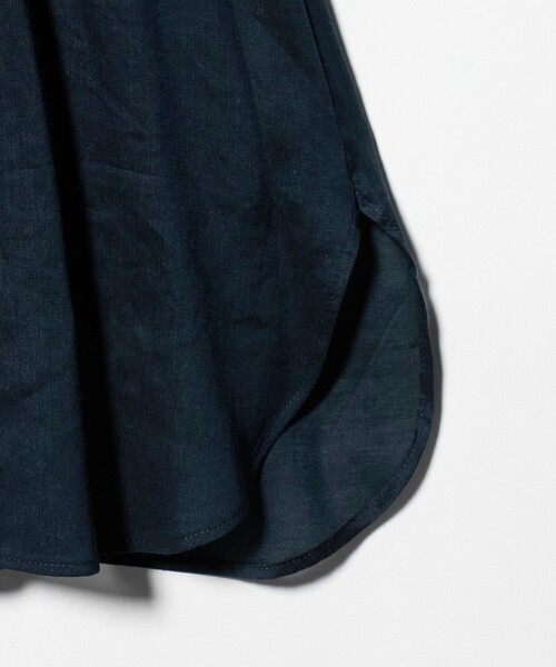 UNITED ARROWS(ユナイテッドアローズ)の「ラミー バンドカラー シャツ ‐ウォッシャブル‐(シャツ/ブラウス・レディース・イエロー/ネイビー・FREE)」の14枚目の写真