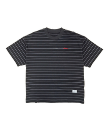 STRIPE SHORT SLEEVES CHARCOAL