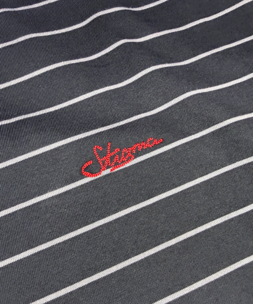 STIGMA（スティグマ）の「STRIPE SHORT SLEEVES CHARCOAL（Tシャツ/カットソー・メンズ・その他・MEDIUM/LARGE/SMALL）」の4枚目の写真