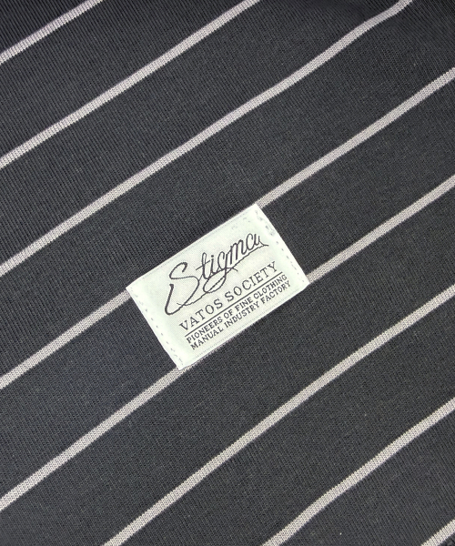 STIGMA（スティグマ）の「STRIPE SHORT SLEEVES CHARCOAL（Tシャツ/カットソー・メンズ・その他・MEDIUM/LARGE/SMALL）」の5枚目の写真