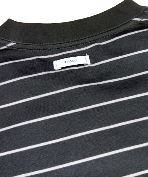 STIGMA（スティグマ）の「STRIPE SHORT SLEEVES CHARCOAL（Tシャツ/カットソー・メンズ・その他・MEDIUM/LARGE/SMALL）」の6枚目の写真