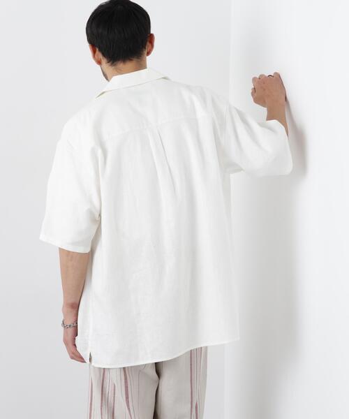NANO universe(ナノユニバース)の「「FRENCH LINEN」 フライフロント半袖シャツ(シャツ/ブラウス・メンズ・その他3/その他2/ブラック/その他1/ベージュ系その他/ホワイト・S/L/M)」の22枚目の写真