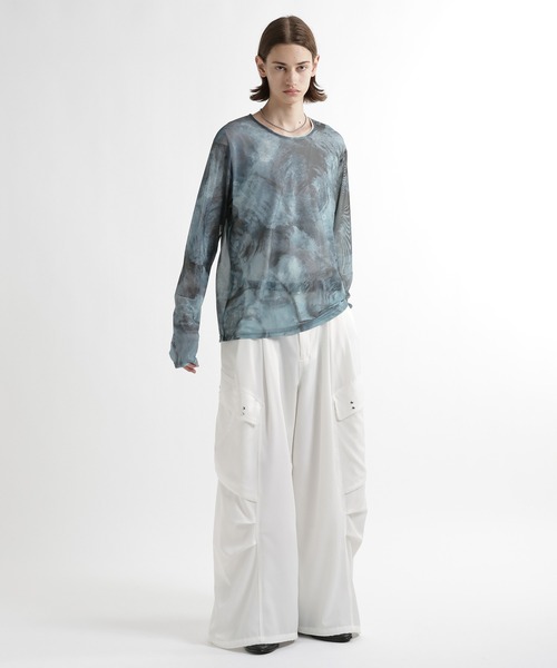 HARE(ハレ)の「アートガラシアーカット(HARE)(Tシャツ/カットソー・メンズ・ブルー/ホワイト/ブラック/ブルー系その他・FREE)」の7枚目の写真