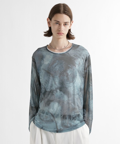 HARE(ハレ)の「アートガラシアーカット(HARE)(Tシャツ/カットソー・メンズ・ブルー/ホワイト/ブラック/ブルー系その他・FREE)」の12枚目の写真