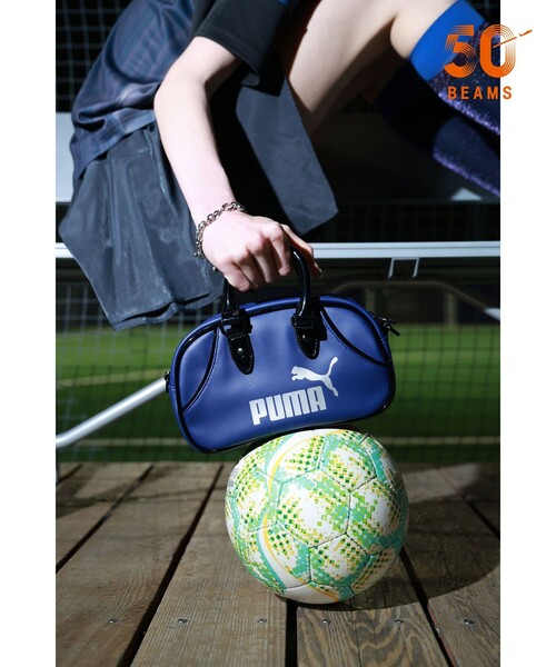 PUMA(プーマ)の「【別注】PUMA / ミニ グリップ バッグ(ハンドバッグ・レディース・ブルー・ONE SIZE)」の1枚目の写真