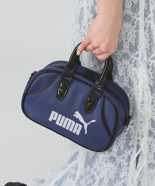 PUMA(プーマ)の「【別注】PUMA / ミニ グリップ バッグ(ハンドバッグ・レディース・ブルー・ONE SIZE)」の3枚目の写真