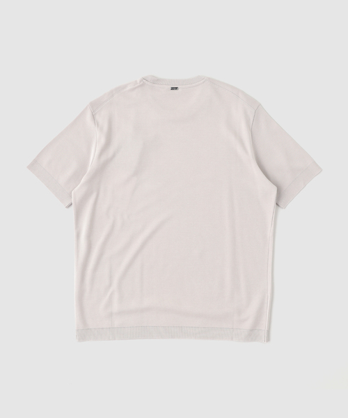 HERNO（ヘルノ）の「HERNO(へルノ) Jersey Knit Effect Tee（Tシャツ/カットソー・メンズ・ブラック/ベージュ/ブラウン/ホワイト・50/48/46）」の5枚目の写真