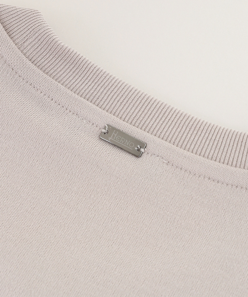 HERNO（ヘルノ）の「HERNO(へルノ) Jersey Knit Effect Tee（Tシャツ/カットソー・メンズ・ブラック/ベージュ/ブラウン/ホワイト・50/48/46）」の6枚目の写真