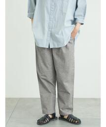 【クールコットン】柄アソートテーパードパンツ