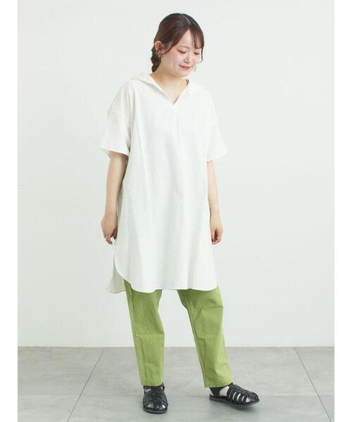 Samansa Mos2(サマンサ モスモス)の「【クールコットン】柄アソートテーパードパンツ(その他パンツ・レディース・カーキ/ベージュ/ハウンドトゥース/チャコールグレー・M/L)」の18枚目の写真