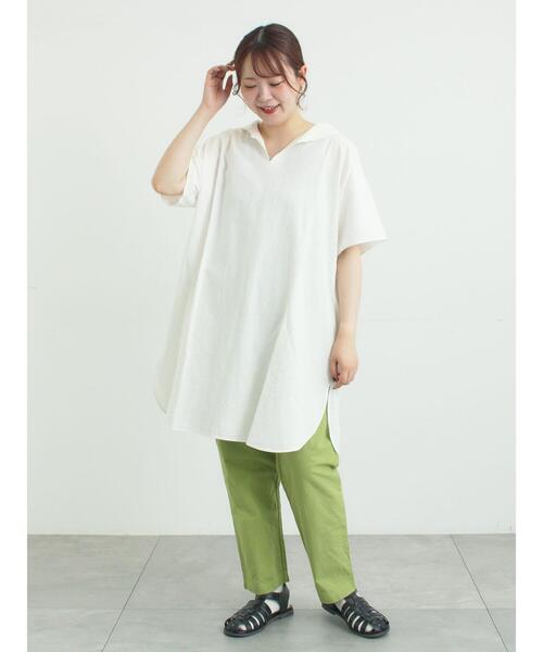 Samansa Mos2(サマンサ モスモス)の「【クールコットン】柄アソートテーパードパンツ(その他パンツ・レディース・カーキ/ベージュ/ハウンドトゥース/チャコールグレー・M/L)」の19枚目の写真