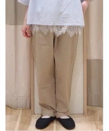 【クールコットン】柄アソートテーパードパンツ