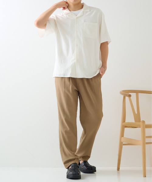 UNIVERSAL OVERALL(ユニバーサルオーバーオール)の「【UNIVERSAL OVERALL】CHILLPAN TAPERED U2623630-A(チノパンツ・メンズ・ベージュ/ブラック/チャコールグレー・L/M/XL)」の4枚目の写真